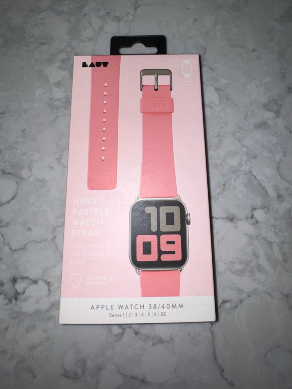 LAUT Huex Pastels Pink Apple Watch Strap - 38/40mm